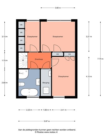 Floorplan - Westerzate 17, 3752 GA Bunschoten-Spakenburg